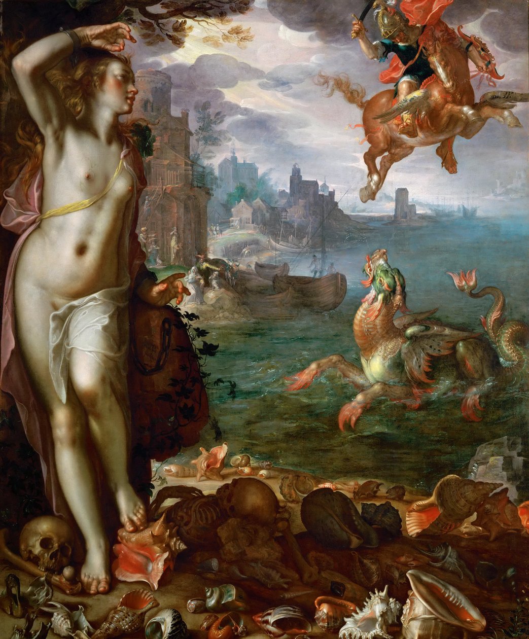 Persée libérant Andromède - Joachim Wtewael or Utewael