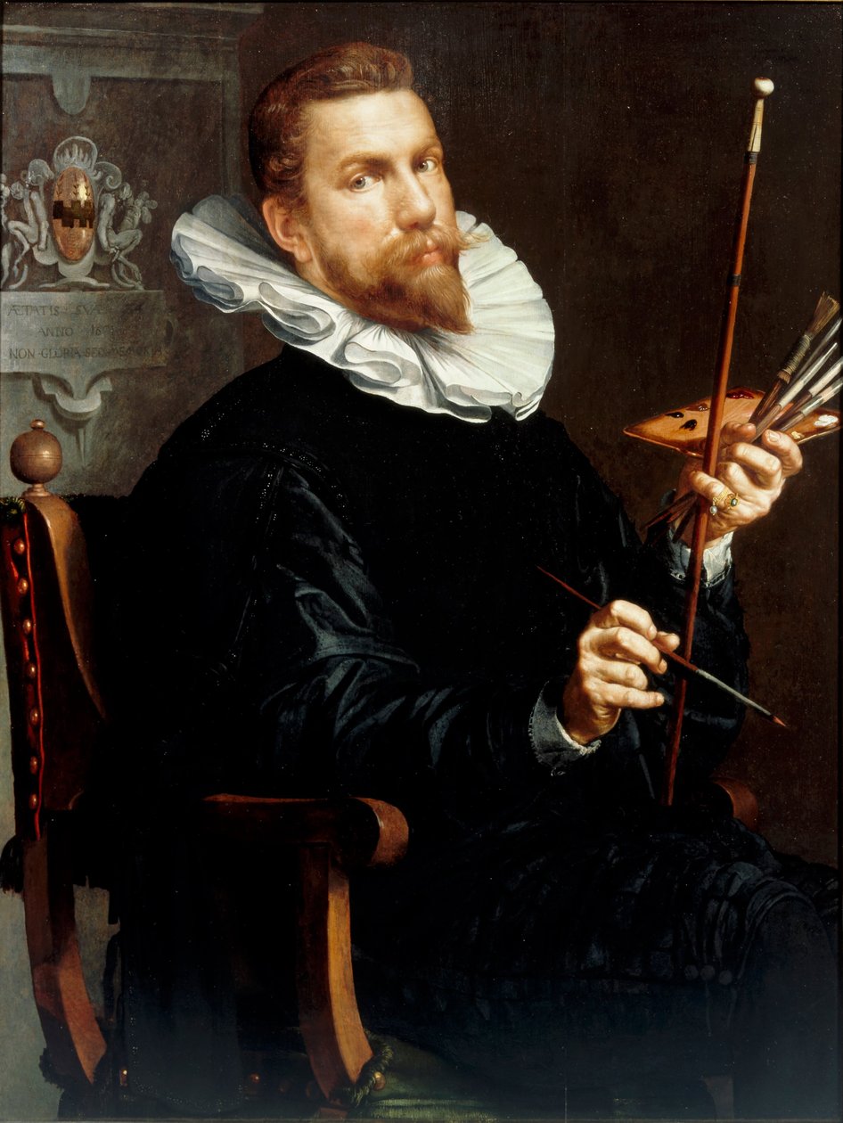 Autoportrait, 1601 - Joachim Wtewael or Utewael