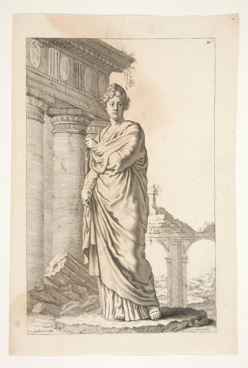 Sabina, de Sculpturae Veteris Admirata - Joachim von Sandrart
