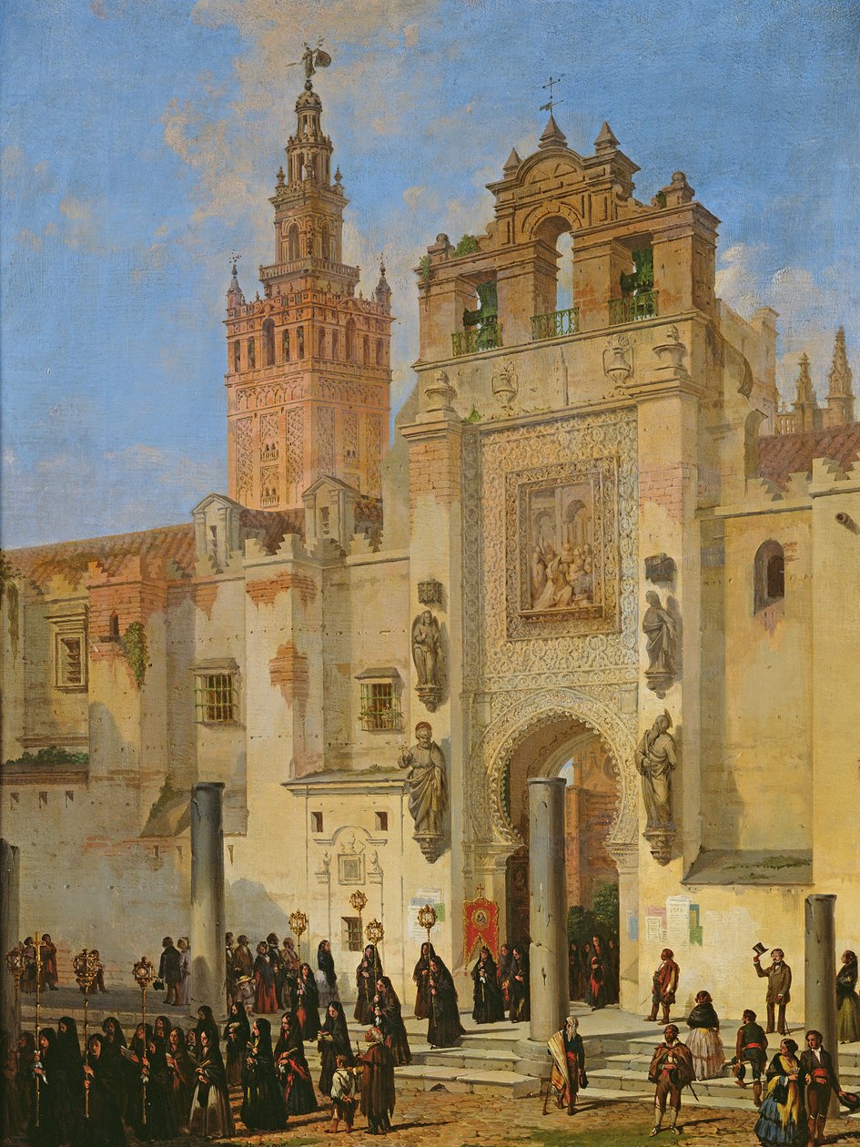 Procession religieuse à Séville - Joachin Dominguez Becquer