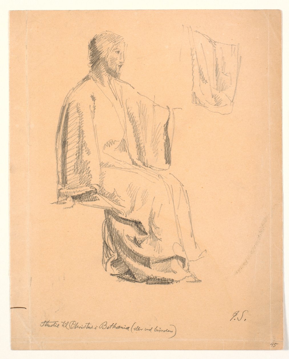 Étude de Christ assis - Joakim Frederik Skovgaard