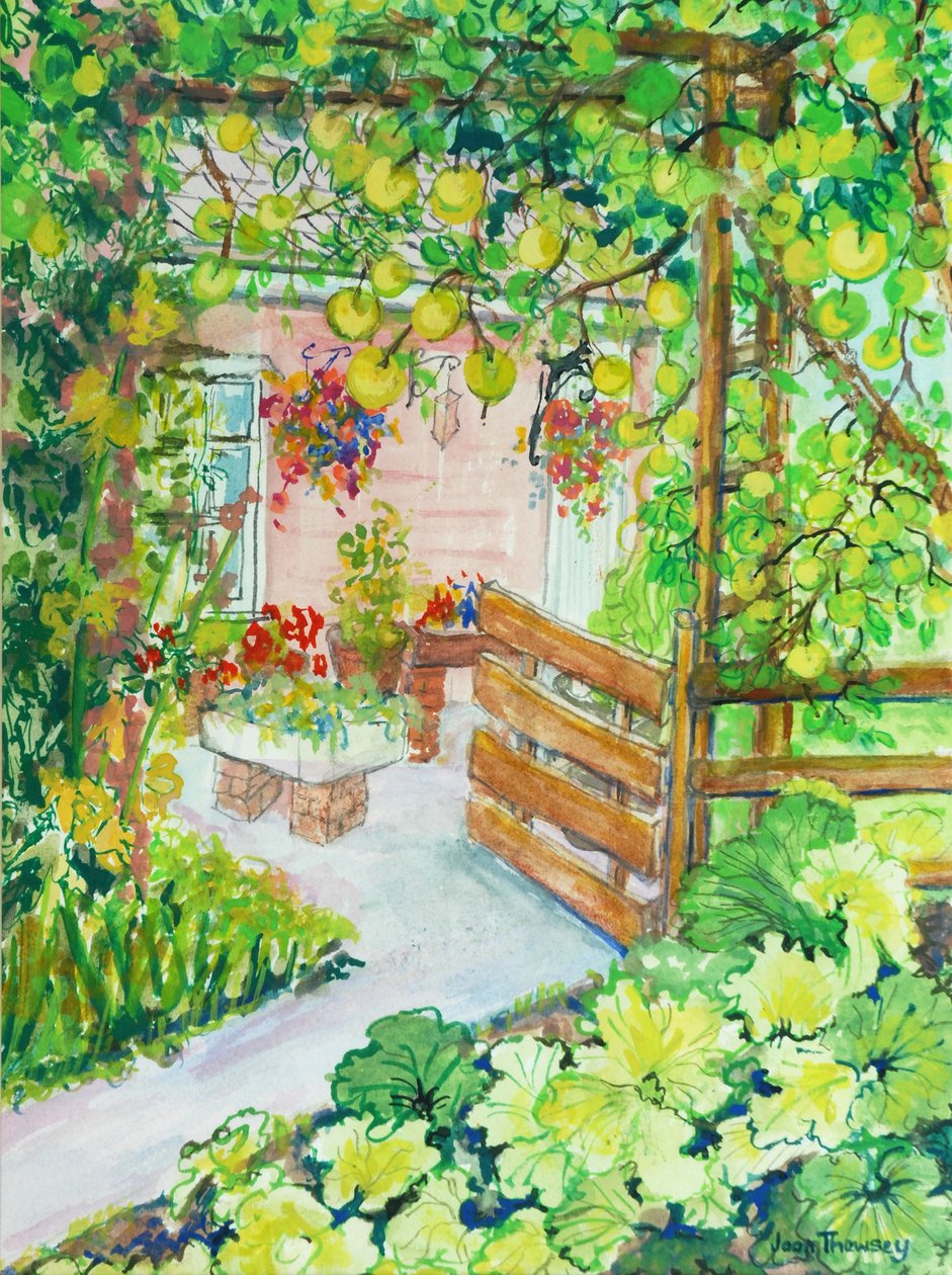 Rhubarbe et pommes, Red Cottage Studios Suffolk - Joan Thewsey