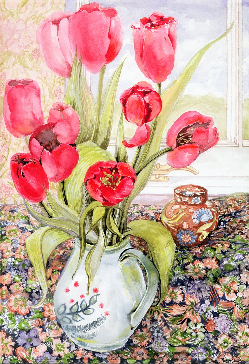 Tulipes dans un pichet de seigle - Joan Thewsey