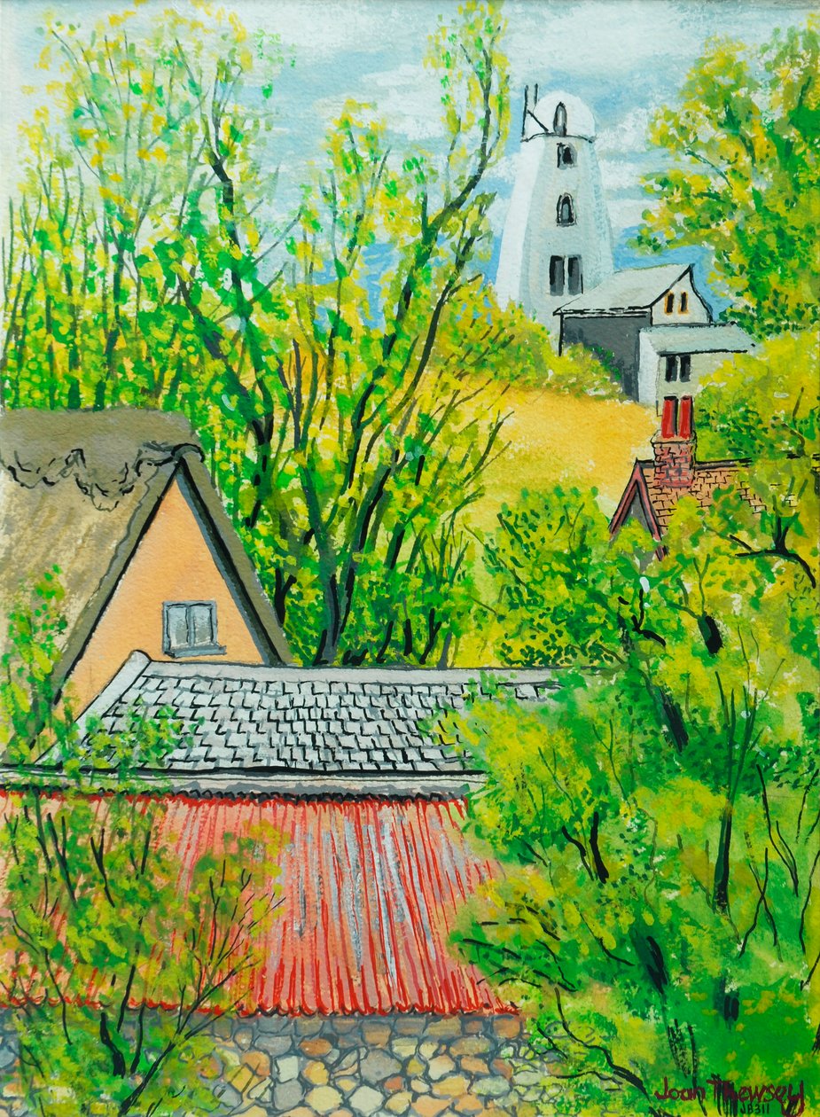 Vue depuis la fenêtre de Cynthia, Dalham, Suffolk - Joan Thewsey