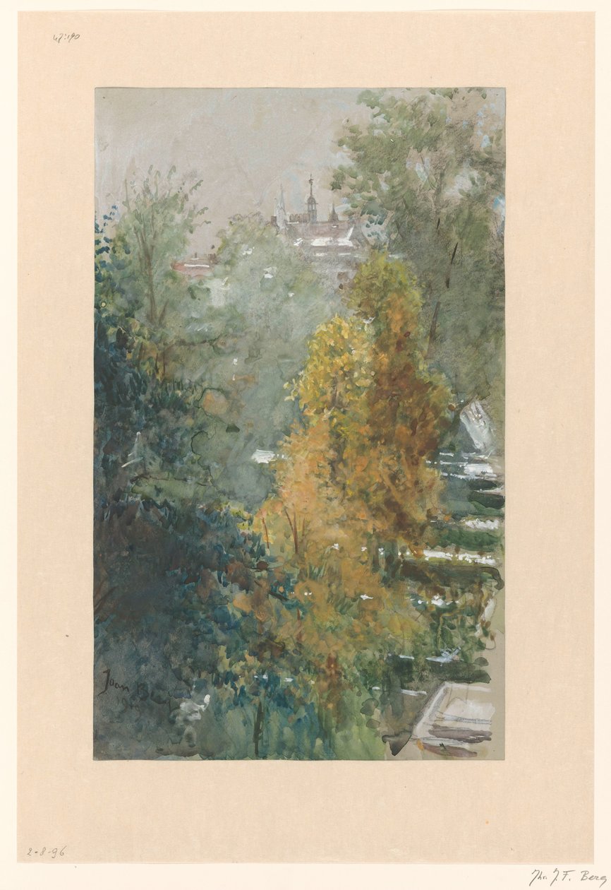 Vue sur des arbres et des bâtiments - Joan Berg