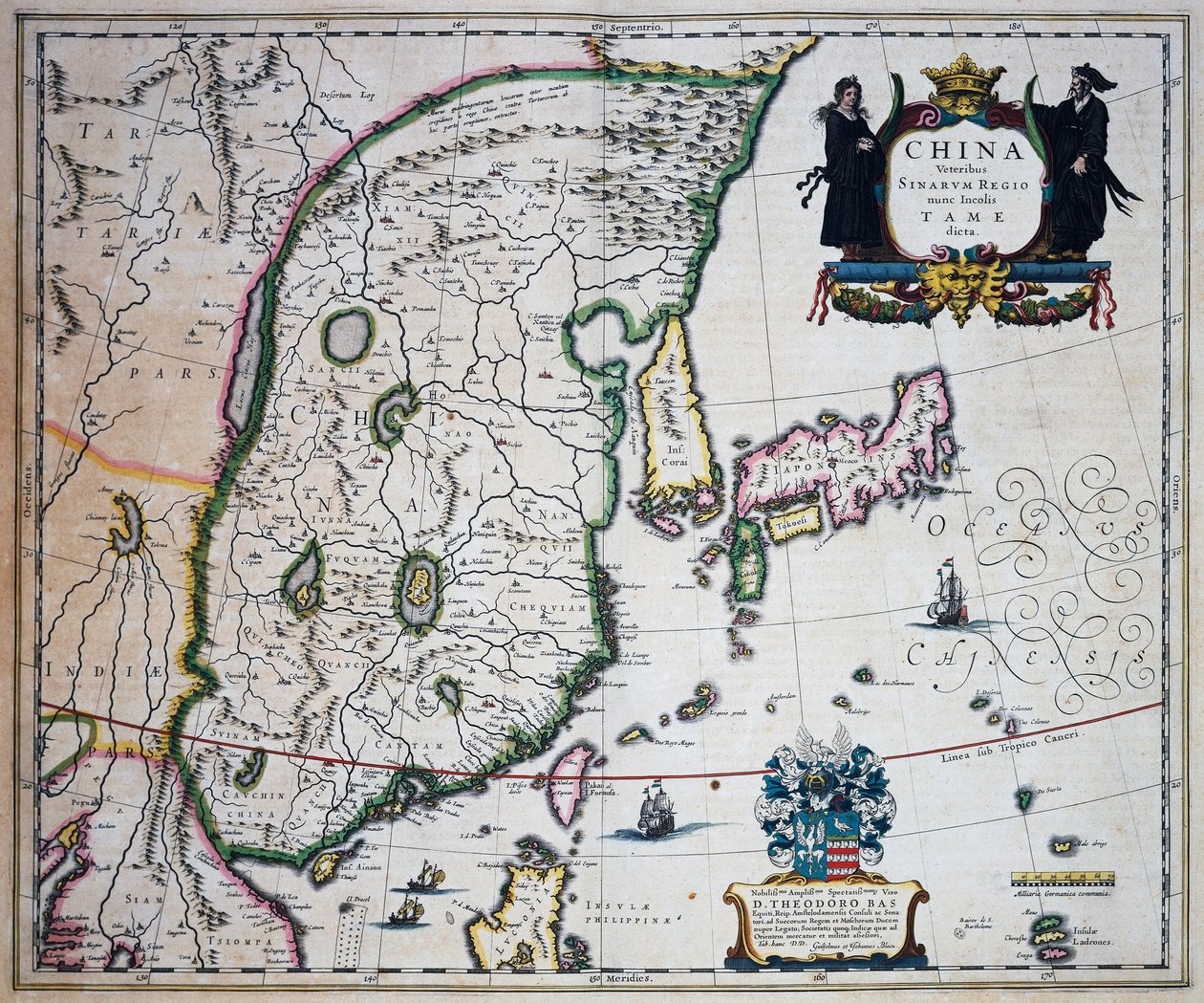 Carte de la Chine, par Joan Blaeu (1596-1673) - Joan Blaeu