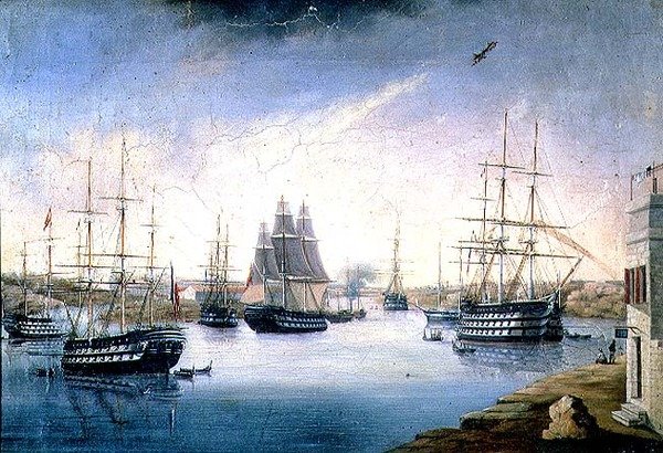 Port de Mahon avec des navires - Joan Font