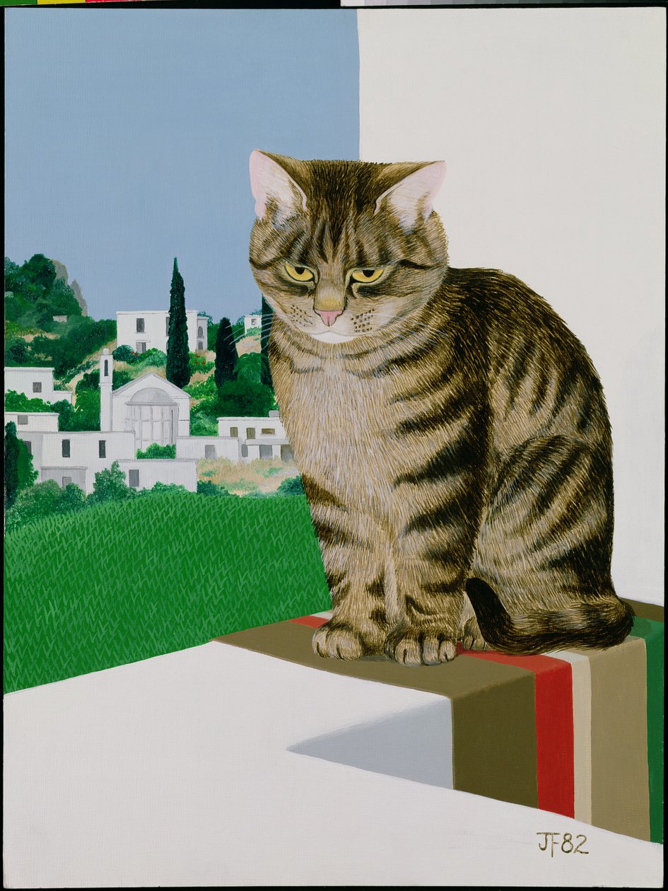 Chat tigré à la fenêtre - Joan Freestone