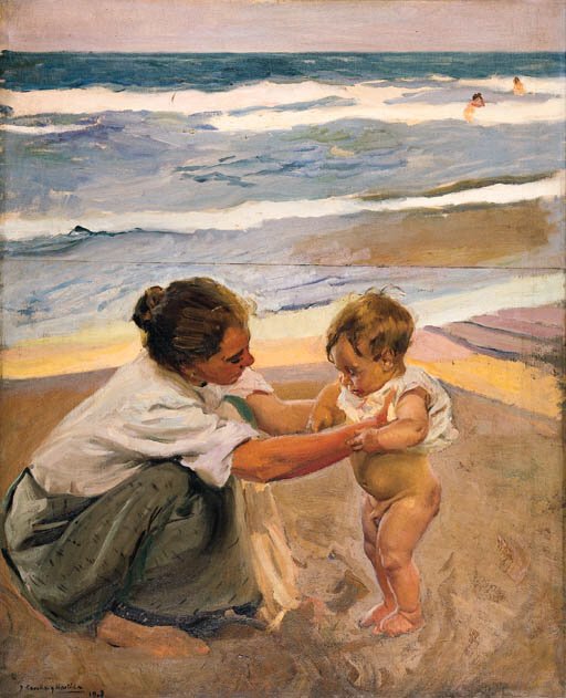 À la Orilla del Mar - Joaquín Sorolla