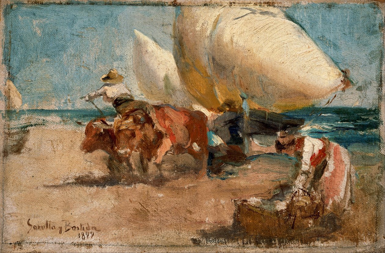 Scène de plage - Joaquín Sorolla