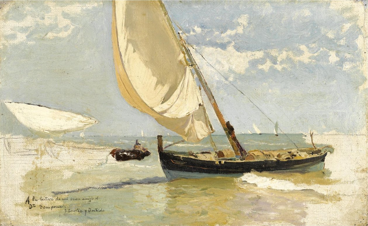 Étude de plage - Joaquín Sorolla