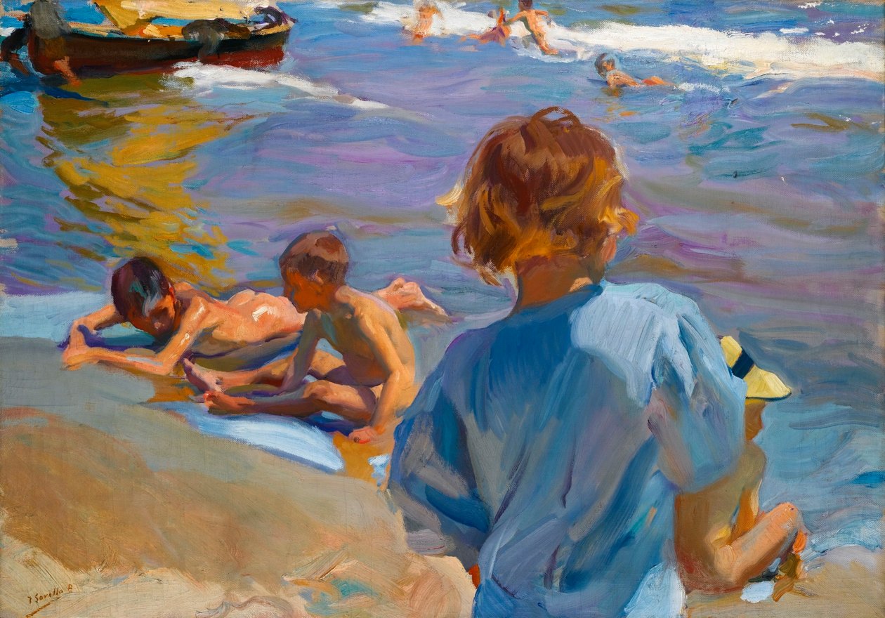 Enfants sur la plage, Valence - Joaquín Sorolla