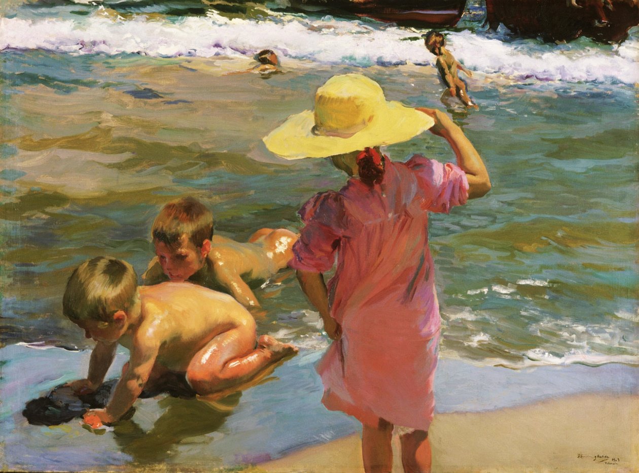 Les jeunes amphibiens - Joaquín Sorolla