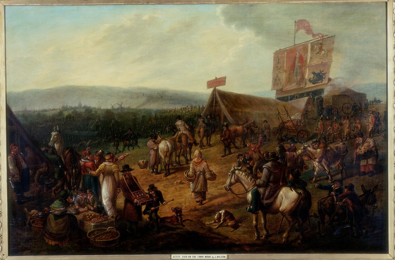 Foire sur le Town Moor, Newcastle, vers 1810 - Jock Wilson