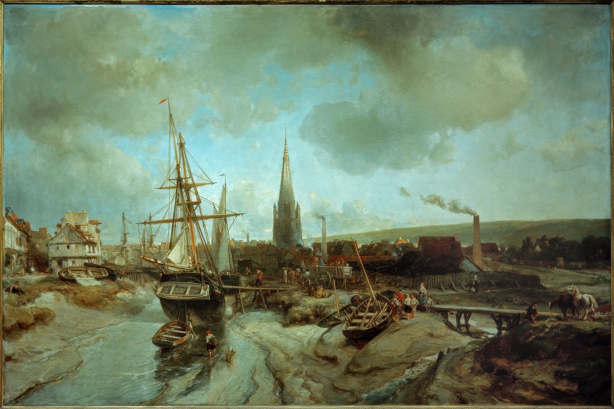 Le port de Harfleur - Johan Barthold Jongkind