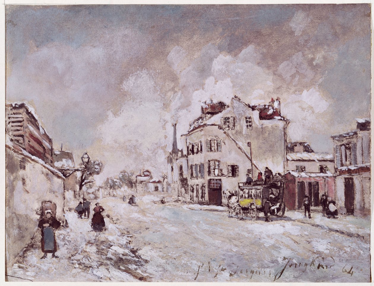 Vue du Faubourg Saint-Jacques - Johan Barthold Jongkind