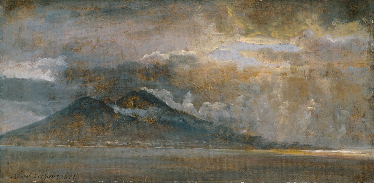 La baie de Naples avec le Vésuve - Johan Christian Dahl