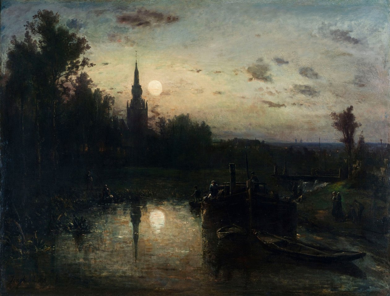 Clair de lune à Overschie - Johan Barthold Jongkind