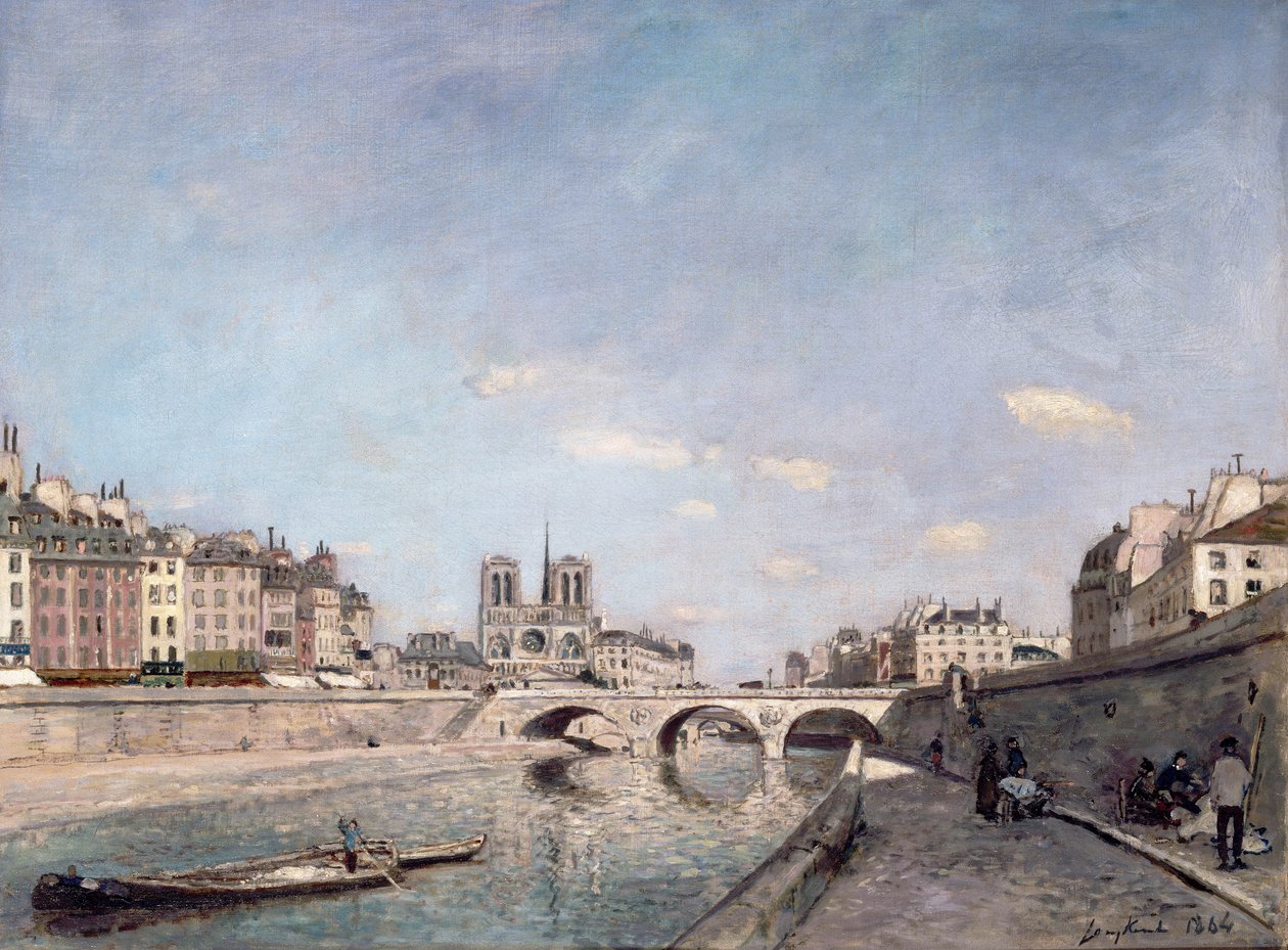 La Seine et Notre-Dame à Paris - Johan Barthold Jongkind