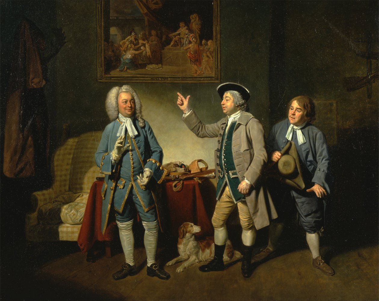 Edward Shuter, John Beard et John Dunstall dans Love in a Village d