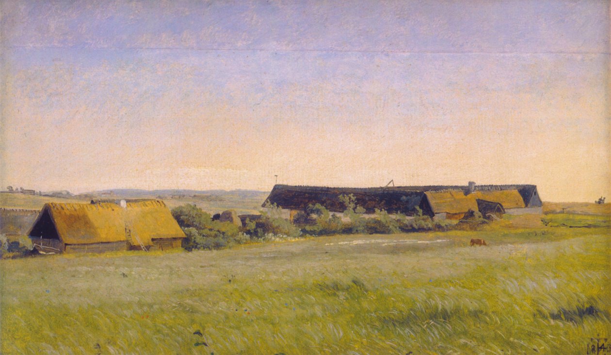 Fermes à Vejby - Johan Lundbye
