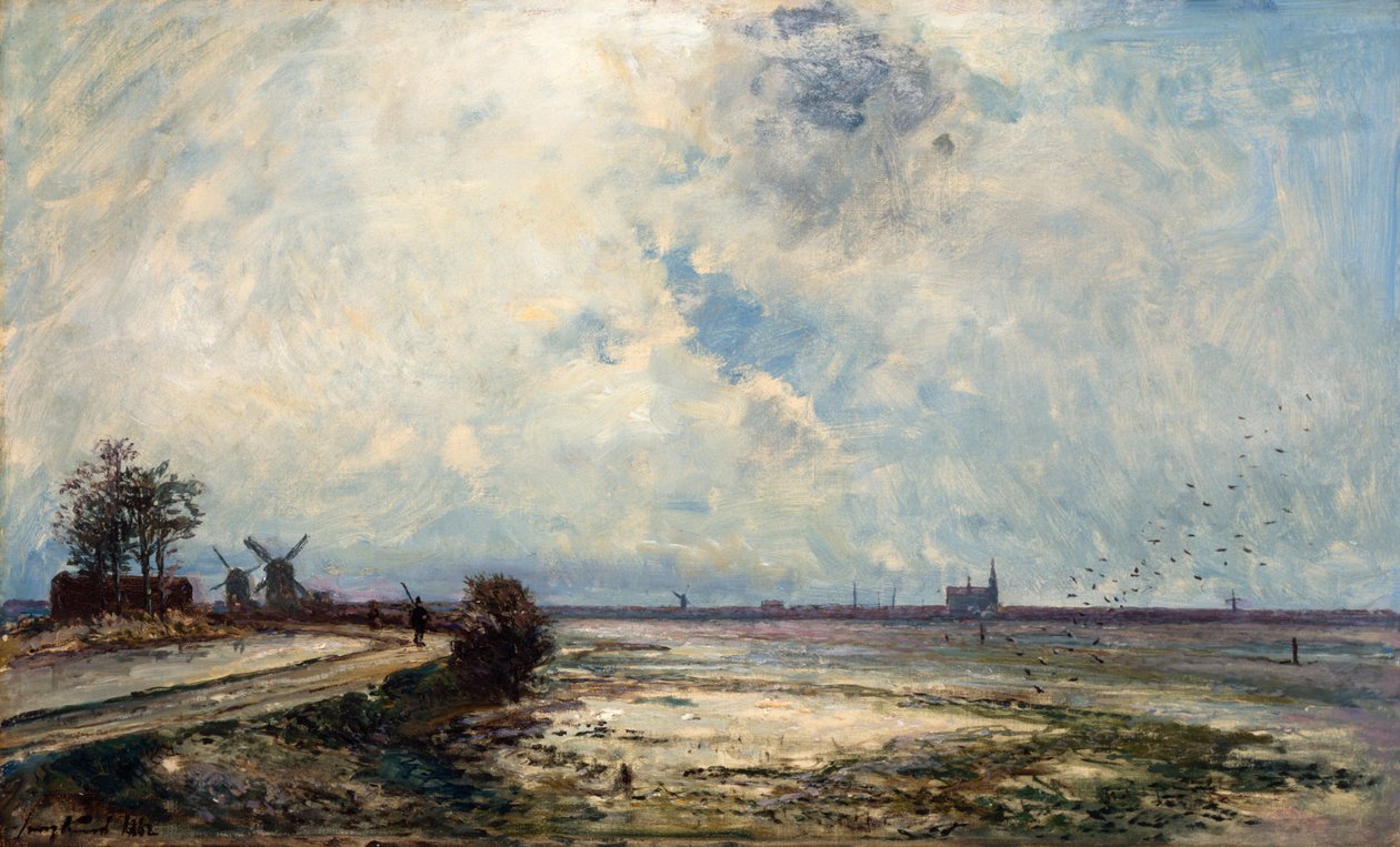 Paysage hollandais - Johan Barthold Jongkind