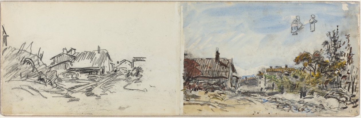 Un village près de Brezins - Johan Barthold Jongkind