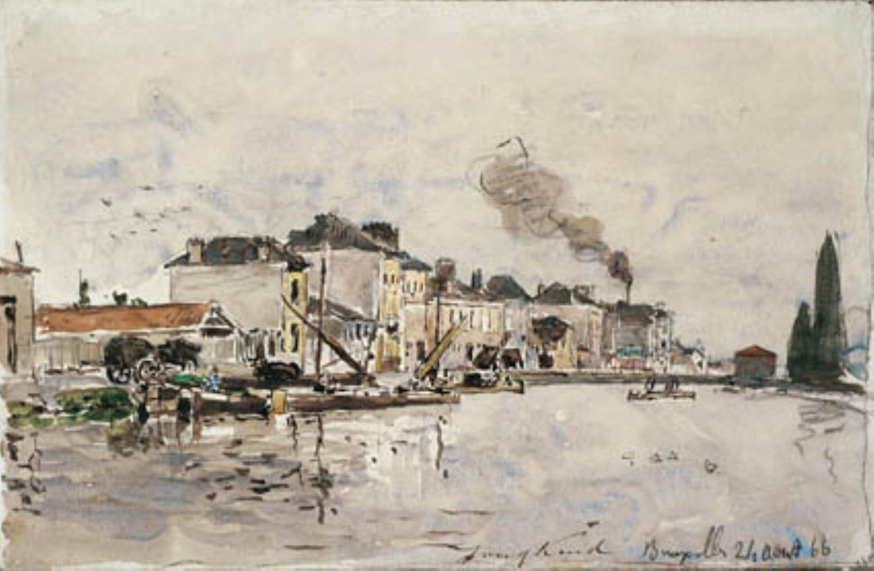 Le canal à Bruxelles - Johan Barthold Jongkind