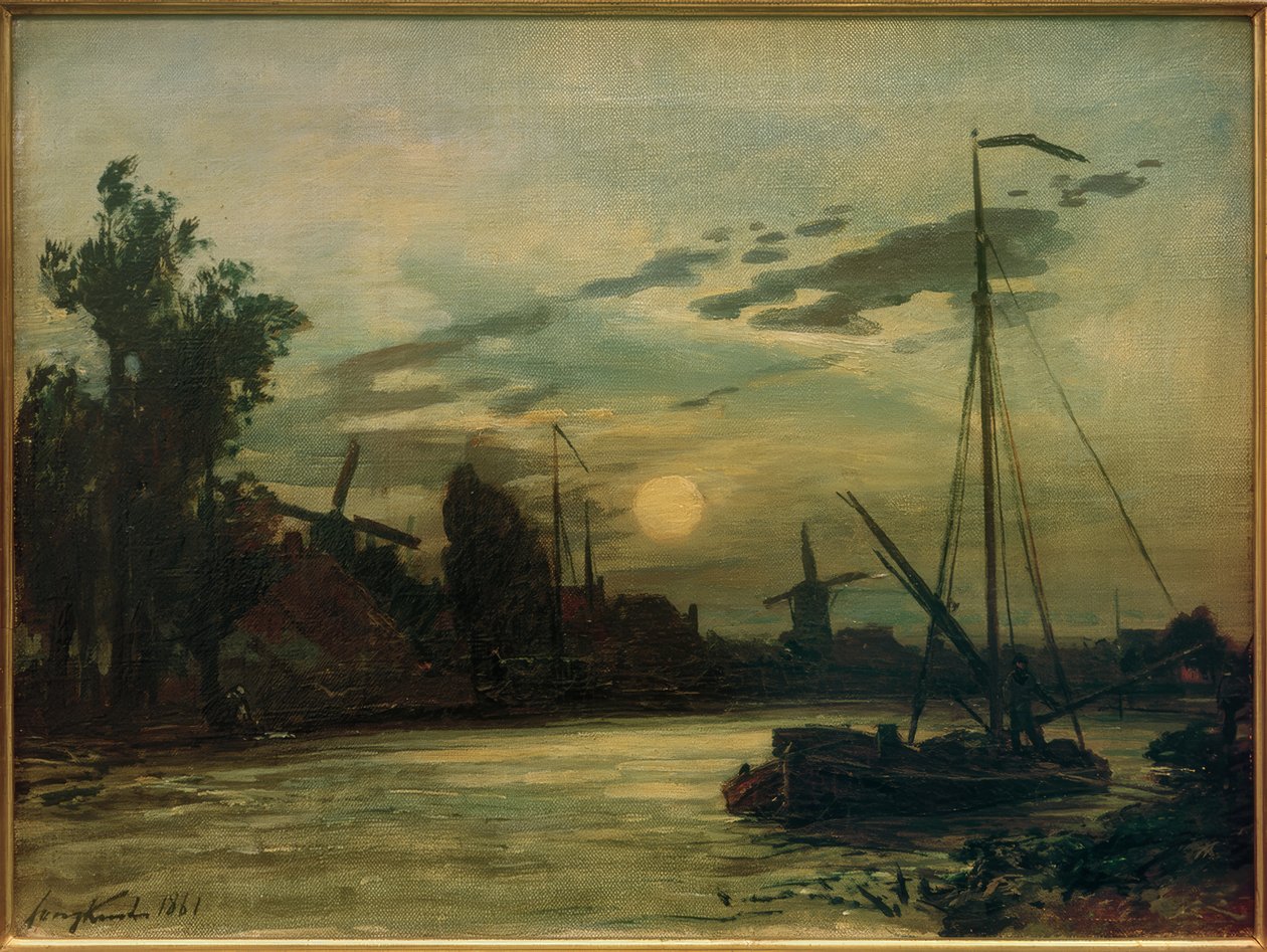 Paysage au crépuscule - Johan Barthold Jongkind