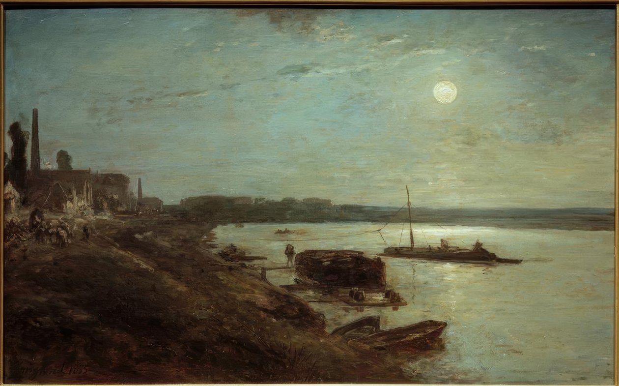 Clair de lune sur la Seine - Johan Barthold Jongkind