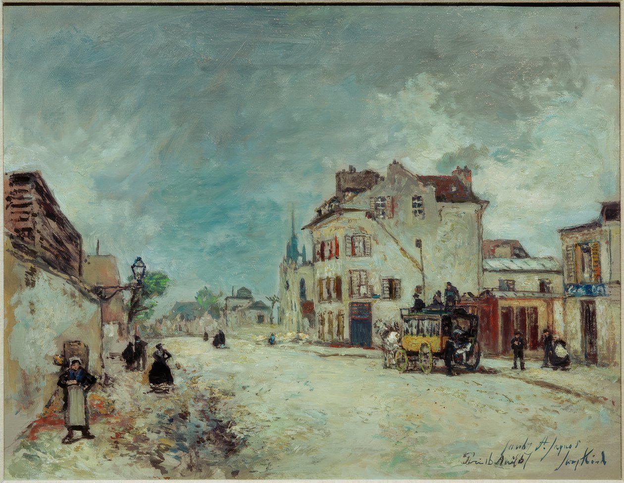 Diligence sur le Faubourg Saint-Jacques - Johan Barthold Jongkind