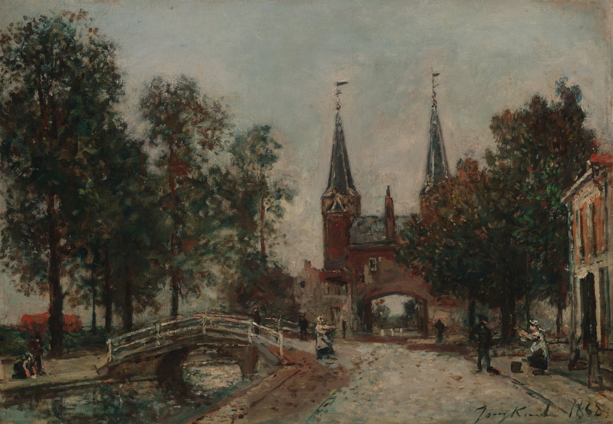 Scène à Delft - Johan Barthold Jongkind