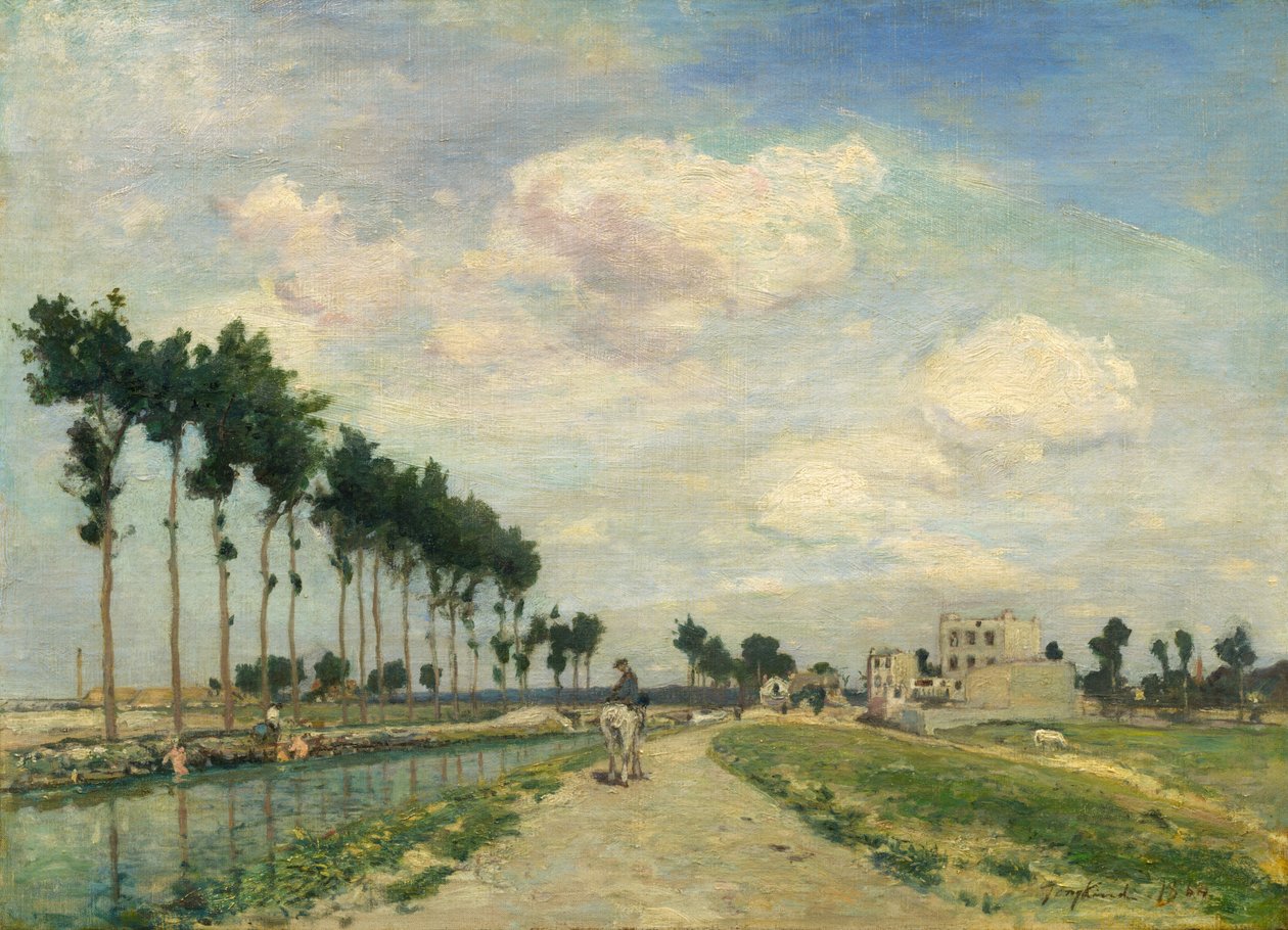 Le chemin de halage - Johan Barthold Jongkind