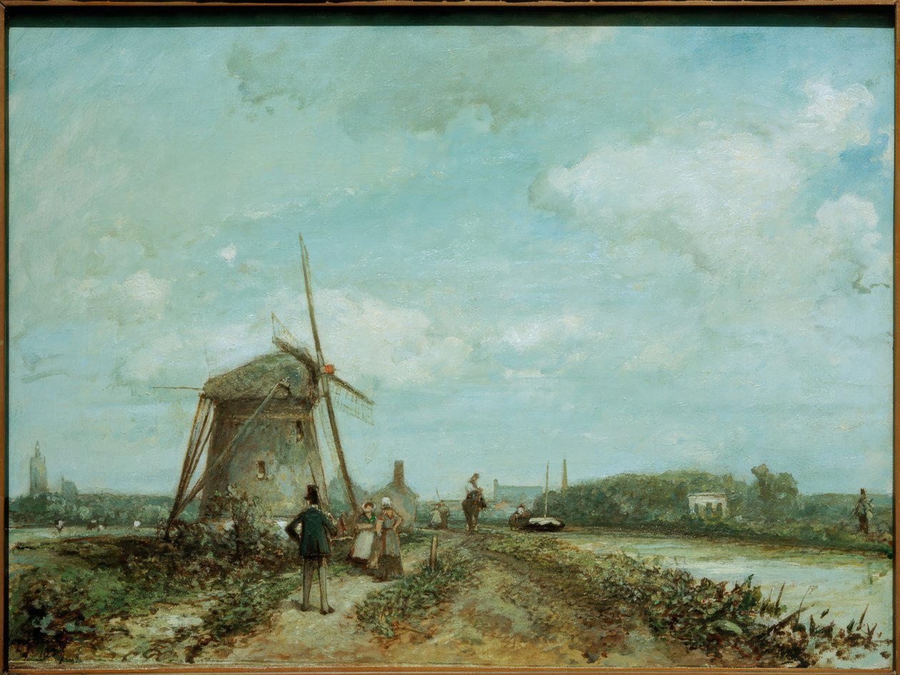 Chemin de halage près de La Haye - Johan Barthold Jongkind