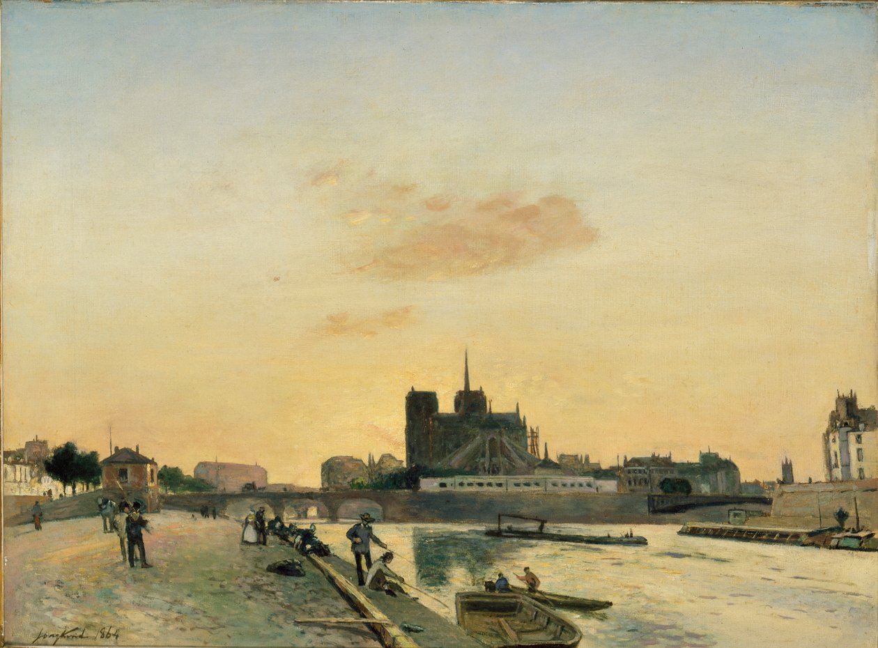 Vue de Notre-Dame, Paris, 1864 - Johan Barthold Jongkind