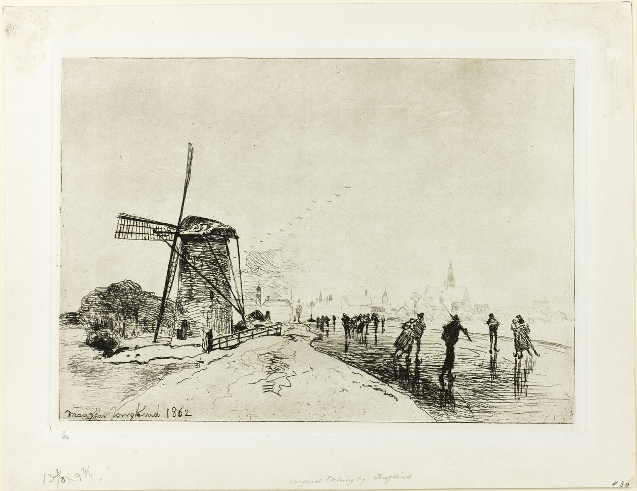 Vue de la ville de Maassluis - Johan Barthold Jongkind