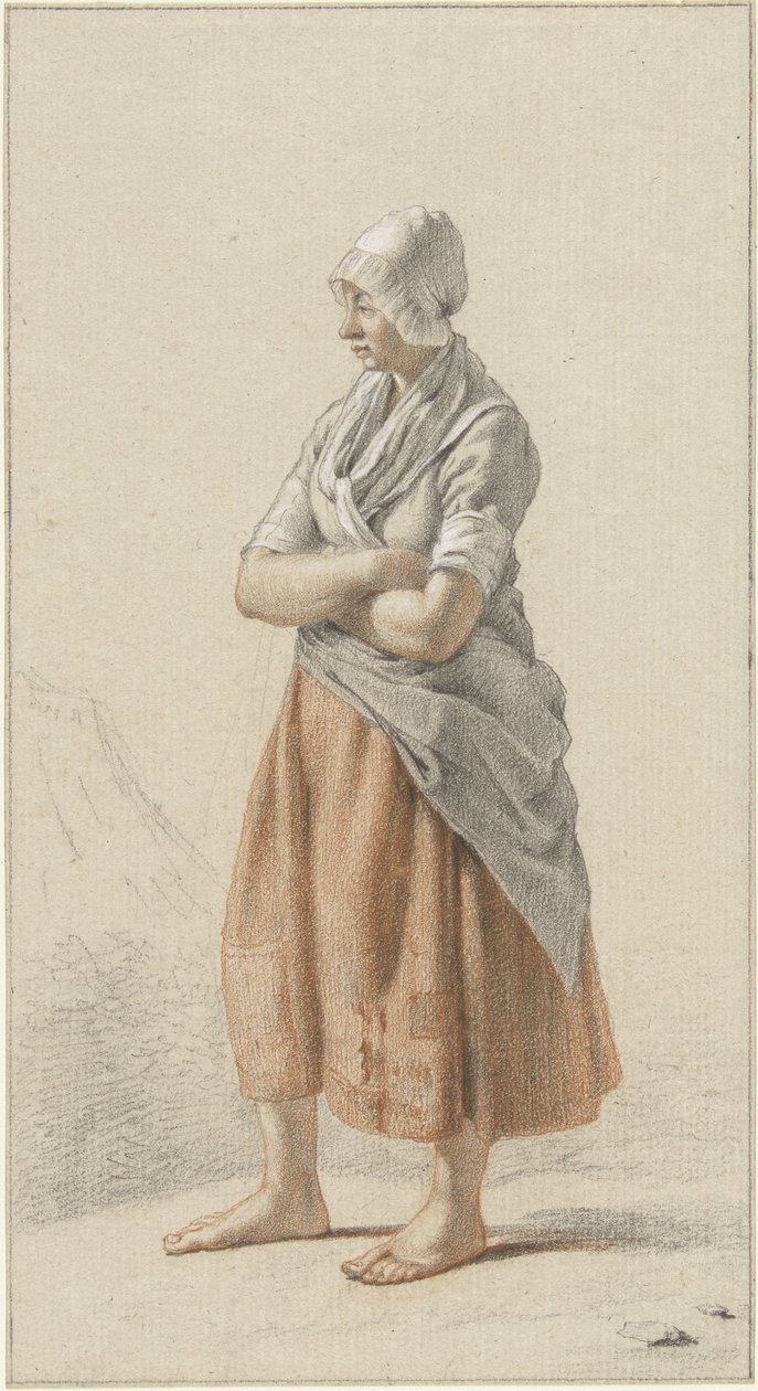 Fille debout, vers la gauche - Johan Christiaan Willem Safft
