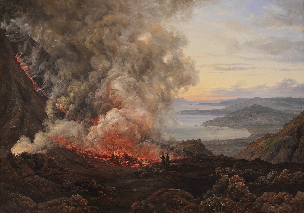 Éruption du volcan Vésuve, 1821 - Johan Christian Dahl