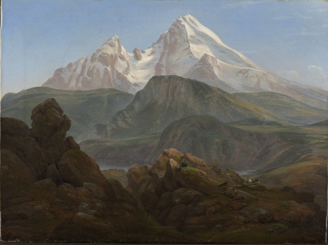 Le mont Watzmann - Johan Christian Dahl