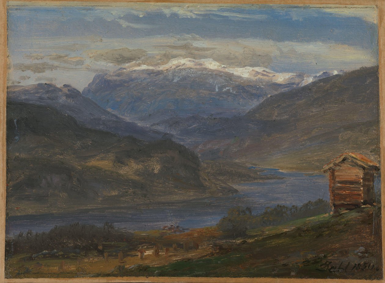 Vue de Hjelle à Valdres - Johan Christian Dahl