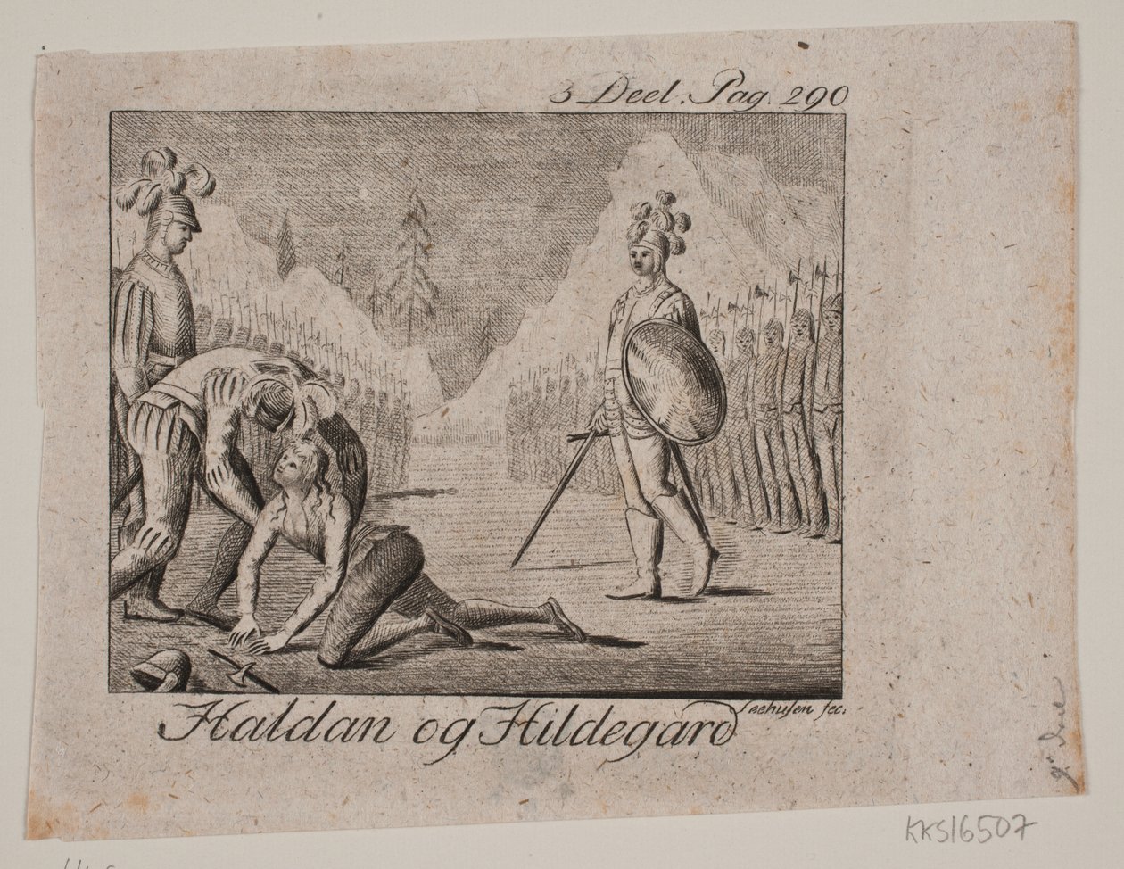 Vignette. Haldan et Hildegard - Johan Christoph Seehusen