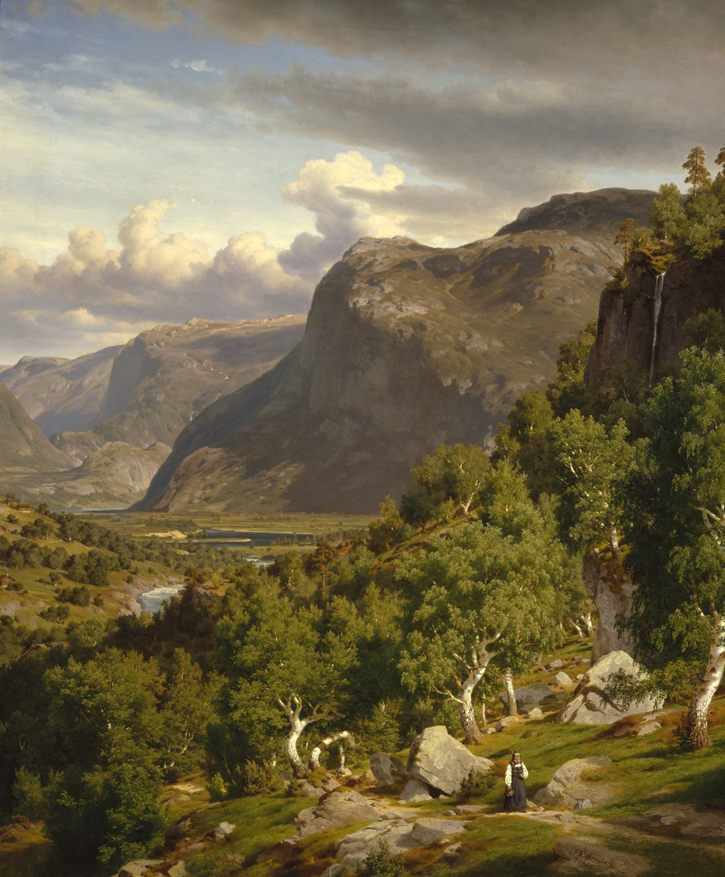 Depuis Nes à Hallingdal - Johan Fredrik Eckersberg