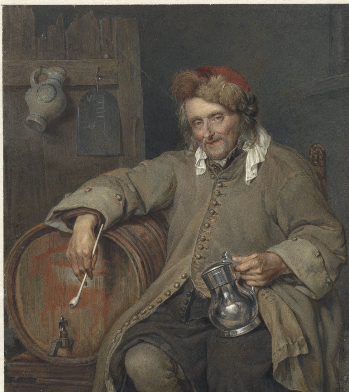 Le vieux buveur - Johan Heinrich Neuman