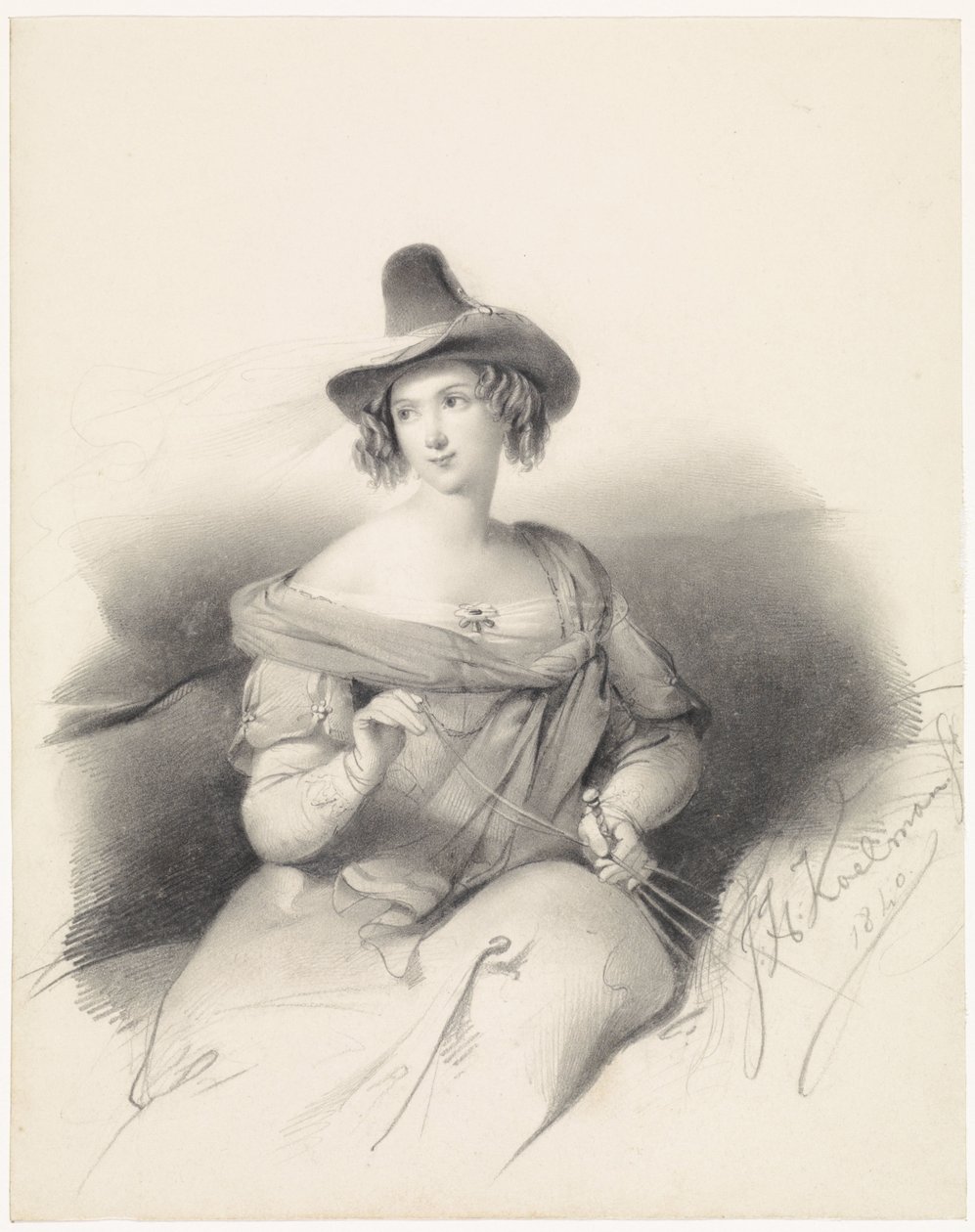 Dame à cheval - Johan Hendrik Koelman