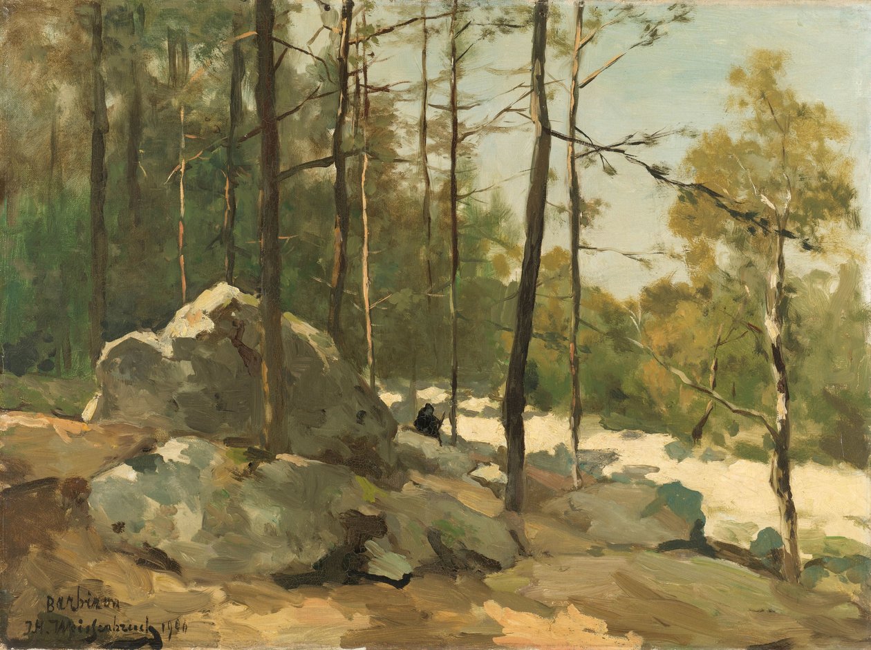 Vue boisée près de Barbizon - Johan Hendrik Weissenbruch