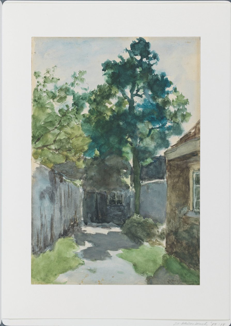 Cour ensoleillée - Johan Hendrik Weissenbruch
