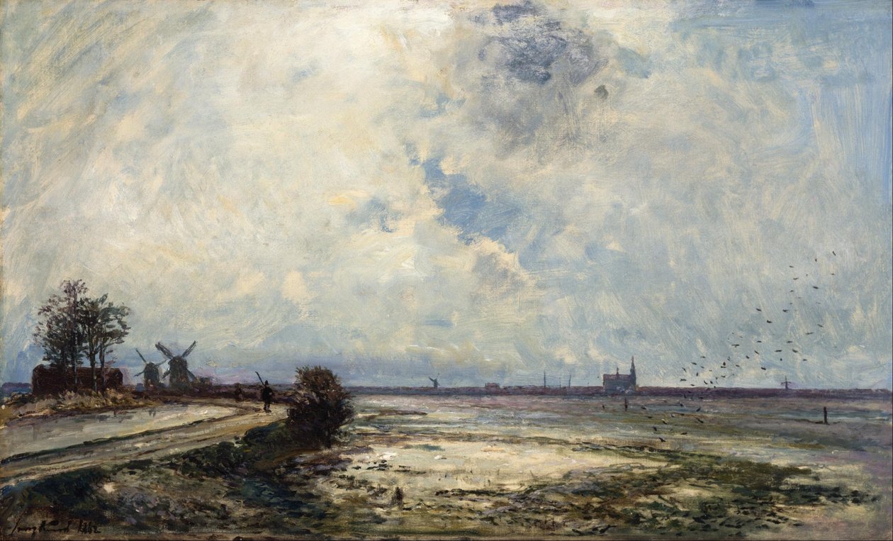 Paysage néerlandais - Johan Jongkind
