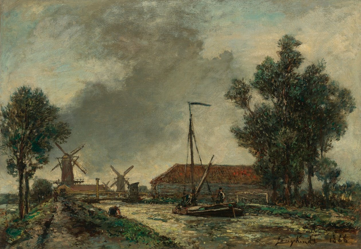 La Passerelle, Hollande - Johan Jongkind