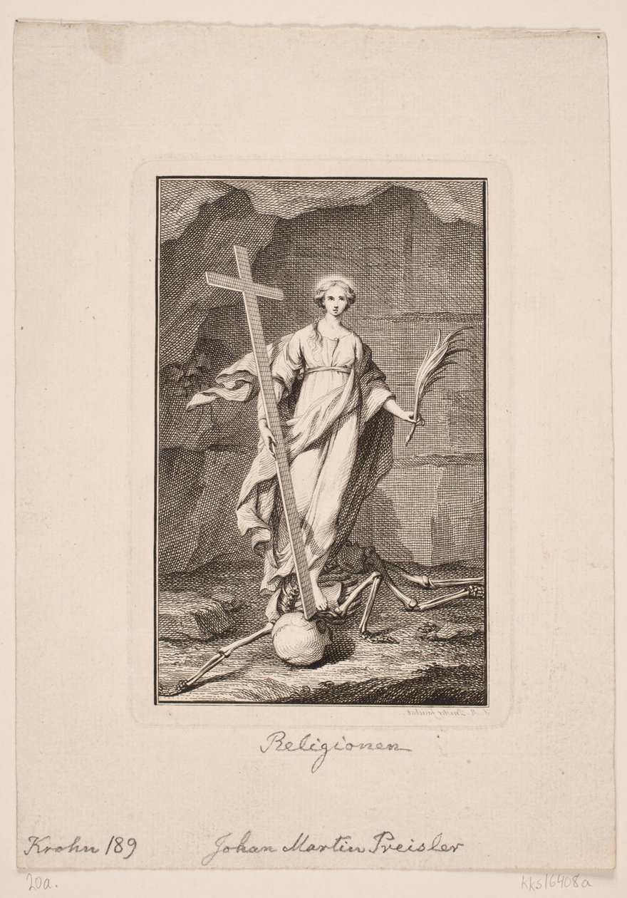 "La religion". Frontispice pour Geistliche Lieder - Johan Martin Preisler