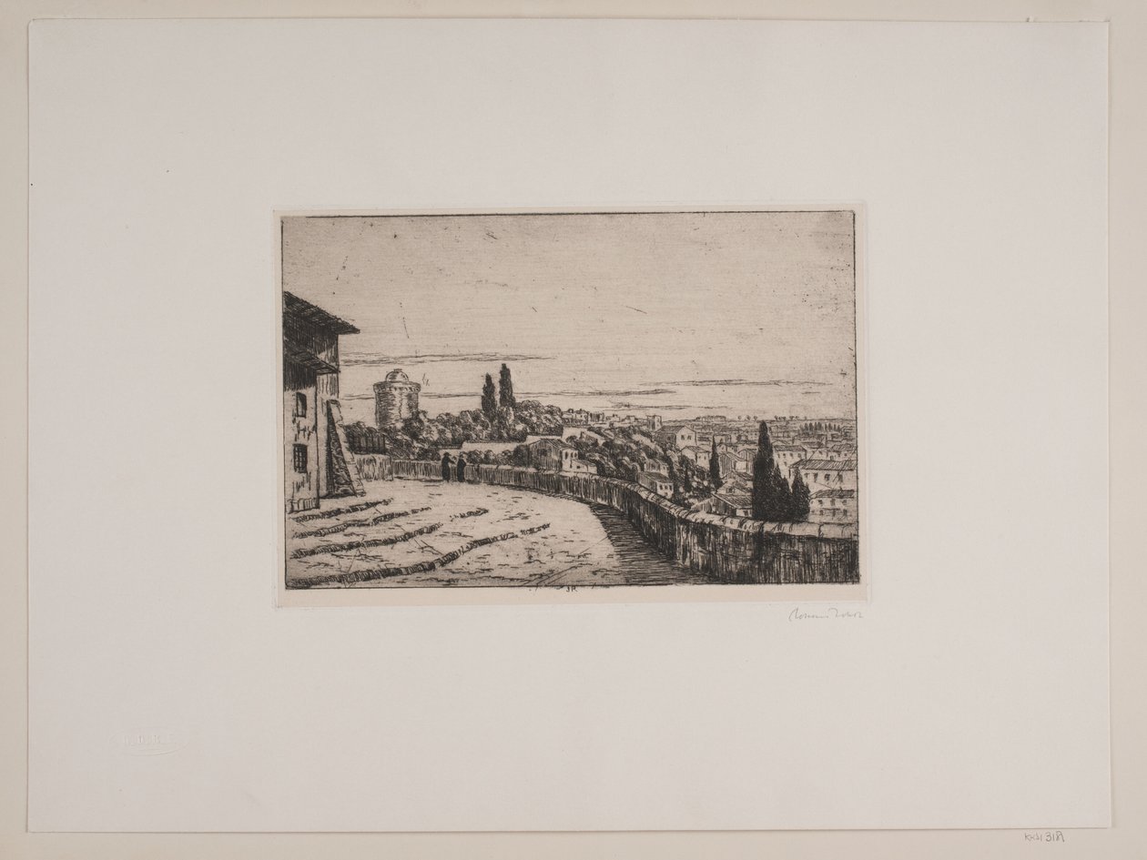 Vue sur Rome depuis la colline du Janicule - Johan Rohde